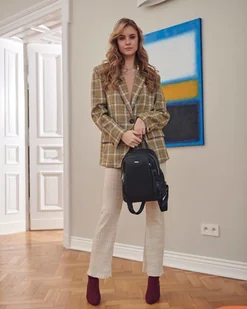 David Jones Zgrabny plecak damski z frontowymi kieszeniami - Plecaki - miniaturka - grafika 12