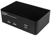 Przełączniki KVM - StarTech com com 2-Port DisplayPort Dual-Monitor KVM Switch - 4K 60Hz - KVM / audio / USB switch - 2 porte SV231DPDDUA2 - miniaturka - grafika 1