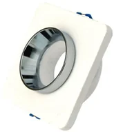 Oprawy, klosze i abażury - v-tac Oprawa Oczko V-TAC GIPS BETON GU10 Kwadrat Wpuszczany Biały/Chrom VT-862 - miniaturka - grafika 1