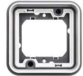 Klawisze i ramki - Hager Polo sp. z o.o. Berker W.1 Ramka pojedyncza do montażu podtynkowego IP55 szary 13283505 - miniaturka - grafika 1