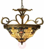 Lampy sufitowe - Clayre&Eef Lampa wisząca w stylu Tiffany Anthia 2 - miniaturka - grafika 1