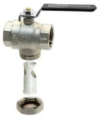 Zawory i kraniki - Tecnovielle S.p.A. Tecnovielle S.p.A Tecnovielle Zawór kulowy z filtrem w kuli 3/4" RĄCZKA 014008 - miniaturka - grafika 1