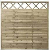 Ogrodzenia - STELMET Płot lamelowy z kratką 179x179 cm STELMET - miniaturka - grafika 1