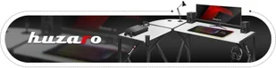 HUZARO Ultra nowoczesne narożne biurko gamingowe Hero 6.3 białe Hero 6.3 white - Biurka gamingowe - miniaturka - grafika 27