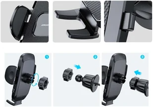 Joyroom Uchwyt samochodowy do auta zaciskowy do telefonu Joyroom na kratkę 9994X1 - Uchwyty samochodowe do telefonów - miniaturka - grafika 5