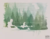 Fototapety - Komar Fototapeta Star Wars Endor Speeders IADX7-006 IADX7-006_opcje - miniaturka - grafika 1