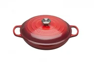 Brytfanny - Le Creuset Signature Garnek Gourmet wiśniowy średnica: 30 cm 21180300602430 - miniaturka - grafika 1