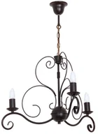 Lampy sufitowe - Lampa wisząca Mauro 3 x 60 W E14 mosiądz/patyna 5780 - miniaturka - grafika 1