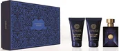 Zestawy kosmetyków męskich - Versace Pour Homme Dylan Blue EDT 50ml + SG 50ml + ASB 50ml - miniaturka - grafika 1