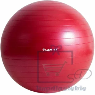 Movit Piłka gimnastyczna z pompką - 75 cm - czerwona - Piłki do ćwiczeń - miniaturka - grafika 7