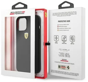 Ferrari Ferrari FESSIHCP12LBK iPhone 12 Pro Max 6,7" czarny/black hardcase On Track Silicone hurtel-65644-0 - Etui i futerały do telefonów - miniaturka - grafika 9