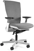Fotele i krzesła biurowe - Unique Meble Fotel ergonomiczny obrotowy biurowy szara siatka REYA - miniaturka - grafika 1