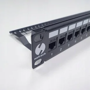 NetRack patchpanel 19&quot 24-porty pusty czarny (104-20) - Szafy rack - miniaturka - grafika 2