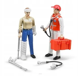 Bruder 62710 Figurka Pacjetna I Lekarza bWORLD - Figurki dla dzieci - miniaturka - grafika 2