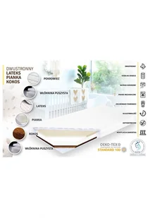 F.P.H Tapi Materac dziecięcy dwustronny  9242FV 9242FV SAM 1120x60 - Łóżeczka i kojce - miniaturka - grafika 2