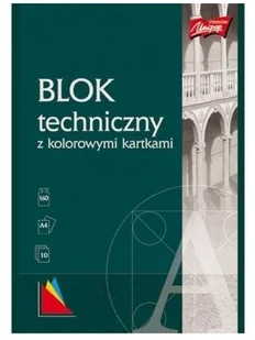 Unipap Blok techniczny A4 kolorowy - Szkolne artykuły papiernicze - miniaturka - grafika 2