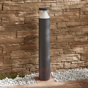 Lampenwelt com Słupek oświetleniowy LED Darja, ciemnoszary,100 cm - Lampy ogrodowe - miniaturka - grafika 2