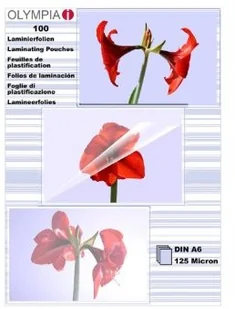 Olympia folia do laminacji A6 125 micronów 9178 - Folie do laminatora - miniaturka - grafika 2
