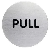 Systemy ekspozycyjne i znaki informacyjne - Durable Tabliczka / piktogram "Pull" okrągła - język angielski / 1 szt. 490165 - miniaturka - grafika 1