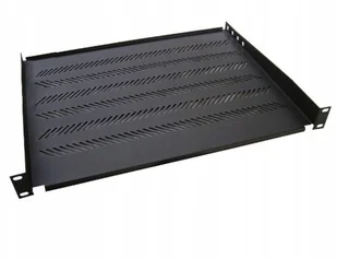 KaTLINK Półka KATLINK 19" 1U 250 mm RAL 9005 SPKLOKEL0050 - Kable miedziane - miniaturka - grafika 4