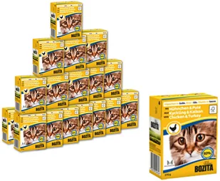 Bozita Mięsne kawałki z kurczakiem i indykiem w sosie 370g - Mokra karma dla kotów - miniaturka - grafika 2