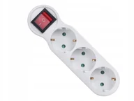 Gniazdka elektryczne - Maclean Gniazdko Potrójne Uziemienie En MCE216 - miniaturka - grafika 1