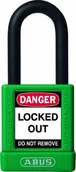Kłódki - Abus ABUS 59112 nie przewodzącego Lock Out wisiorek na kłódkę z anodyzowanego aluminium, hochkapazitiv, zielony - miniaturka - grafika 1
