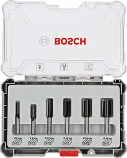 Bosch Powertools powertools cutter set 6 pcs Straight 8mm shank 2607017466 - Akumulatory do elektronarzędzi - miniaturka - grafika 2
