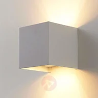 Lampy ścienne - Lampenwelt com Sześcienny kinkiet LED Zuzana, G9, ściemniany - miniaturka - grafika 1