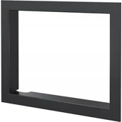 Akcesoria kominkowe - Vidaxl Ramka czarna blenda wkład Lucy 12 Tunel - miniaturka - grafika 1