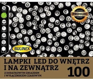 Bulinex LAMPKI LED 100L NA ZEWNĄTRZ I DO WNĘTRZ 9,9M DEKORACJI + 5M PRZEWODU ZASILAJĄCEGO zakupy dla domu i biura! 13-108 (13-101) - Oświetlenie świąteczne - miniaturka - grafika 2