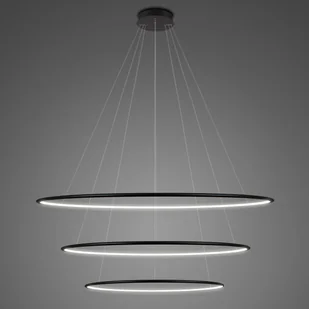 Altavola Design Ledowe Okręgi lampa wisząca 130W czarna LA075/P_100_in_3k_black_dimm - Lampy sufitowe - miniaturka - grafika 2
