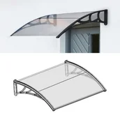 Daszki nad drzwi - Aldo Daszek wejściowy nad drzwi przezroczysty, 100 x 150 cm - miniaturka - grafika 1