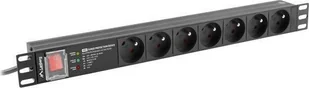 Listwa zasil.rack Pdu 1U 16A 2m 7 PDU-PRO-07E-0200 - Listwy zasilające - miniaturka - grafika 2