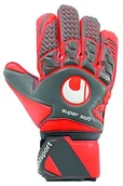 Rękawiczki sportowe damskie - uhlsport uhlsport Rękawice bramkarskie AERORED-SUS, w rozmiarach 6-11, rękawice wewnętrzne Keeper, zaprojektowane z profesjonalną obsługą, trwałe, ciemnoszare/fluorescencyjne czerwone/białe, 7 101105702 - miniaturka - grafika 1