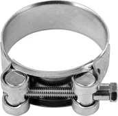 Akcesoria do urządzeń ogrodniczych - VOREL Obejma opaska śrubowa zaciskowa ocynkowana GBS W1 52-55mm - miniaturka - grafika 1