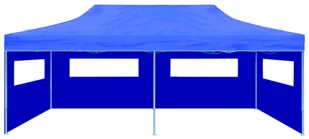 vidaXL vidaXL Namiot imprezowy, rozkładany 3 x 6 m niebieski - Pawilony ogrodowe - miniaturka - grafika 5
