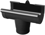 Rynny i akcesoria - Lej spustowy centralny 130 mm Grafit - miniaturka - grafika 1