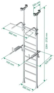 Wilson Wallbarz WALLBARZ GIMNASTYCZNA GYM 2 IF-01D - Pozostały sprzęt i akcesoria do ćwiczeń - miniaturka - grafika 3
