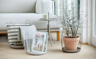 ZONE Denmark ZONE Denmark INU Metalowy Kosz do Przechowywania 30 cm Jasnoszary Soft Grey 10569 - Pudła i pojemniki do przechowywania - miniaturka - grafika 3