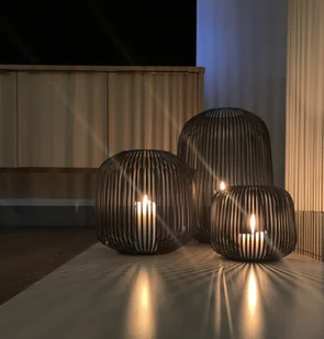 Blomus LITO Lampion - Świecznik 10 cm Czarny 66210 - Świeczniki - miniaturka - grafika 2