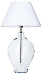 4concepts Stojąca LAMPKA sypialniana CAPRI L014041206 abażurowa LAMPA nocna szara przezroczysta L014041206 - Lampy stojące - miniaturka - grafika 5