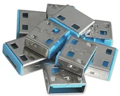 Części i akcesoria do laptopów - LINDY 40462 Bloker blokada) portu USB niebieski 10 sztuk bez klucza) LY-40462 - miniaturka - grafika 1