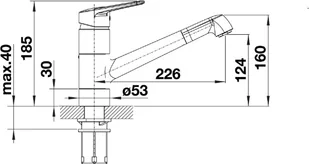 Blanco NOTIS biały/chrom 523246 - Baterie kuchenne - miniaturka - grafika 3