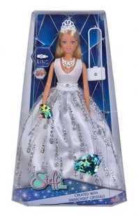 Simba Steffi w długiej sukni z kryształami - Lalki dla dziewczynek - miniaturka - grafika 2