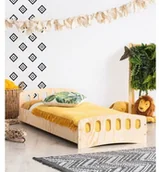 Łóżka dla dzieci i młodzieży - Drewniane łóżko dziecięce ze stelażem M0-K00 - miniaturka - grafika 1