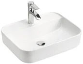 Umywalki - Comad Laufen Kartell Umywalka wisząca 46x28x12 cm z otworem na baterię biała H8153350001111 H1036 - miniaturka - grafika 1