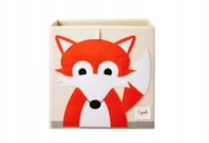 Pojemniki na zabawki - 3Sprouts Pudełko na Zabawki Lisek Orange 33x33cm - miniaturka - grafika 1