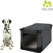 Transportery dla kotów - Maelson Přepravka Soft Kennel černá antracitová vel 92 - miniaturka - grafika 1