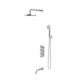 Stelaże i zestawy podtynkowe do WC - Omnires SYSYS02X CR Termostatyczny system wannowy podtynkowy chrom - miniaturka - grafika 1